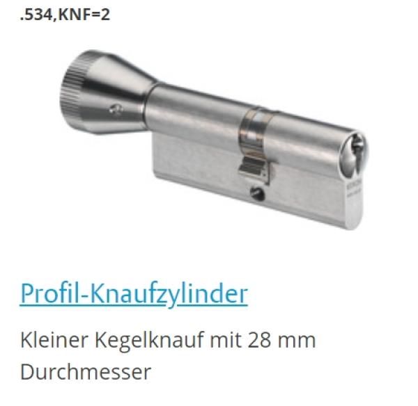 Ikon Vector SK6 - Knauf-Schliesszylinder
